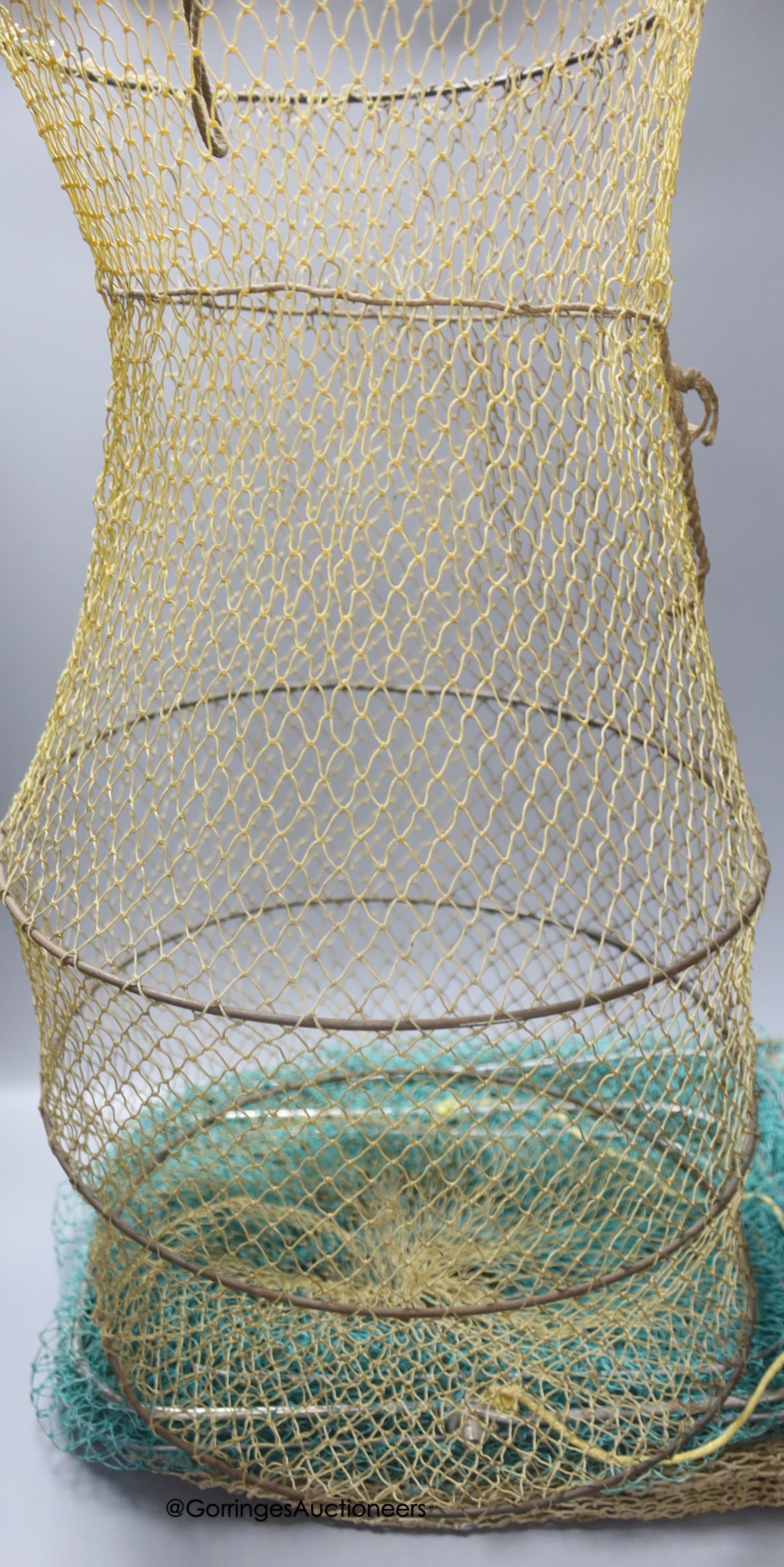 Three early 20th century landing nets